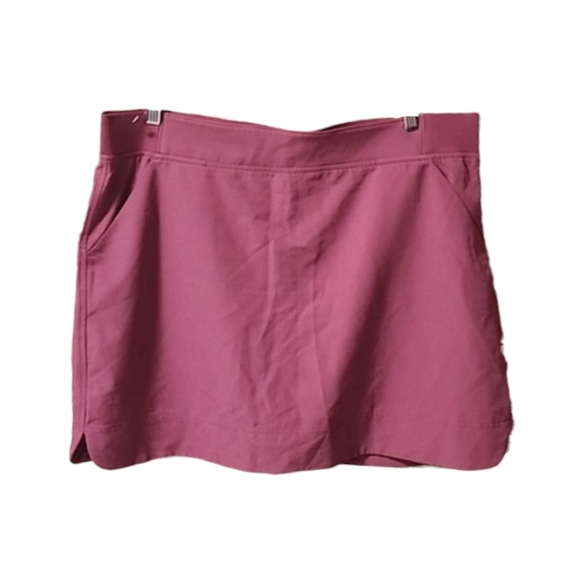 32 DEGREES Pink Tech Skort XL 1X Hybrid Skirt Shorts Tennis Running Workout Golf - Picture 4 of 13